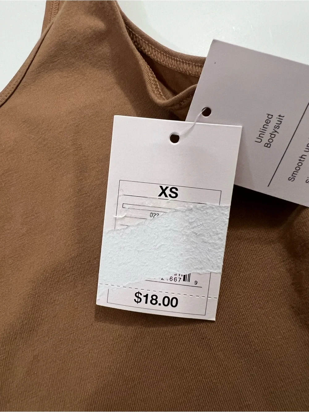 NWT Auden Tan Bodysuit XS